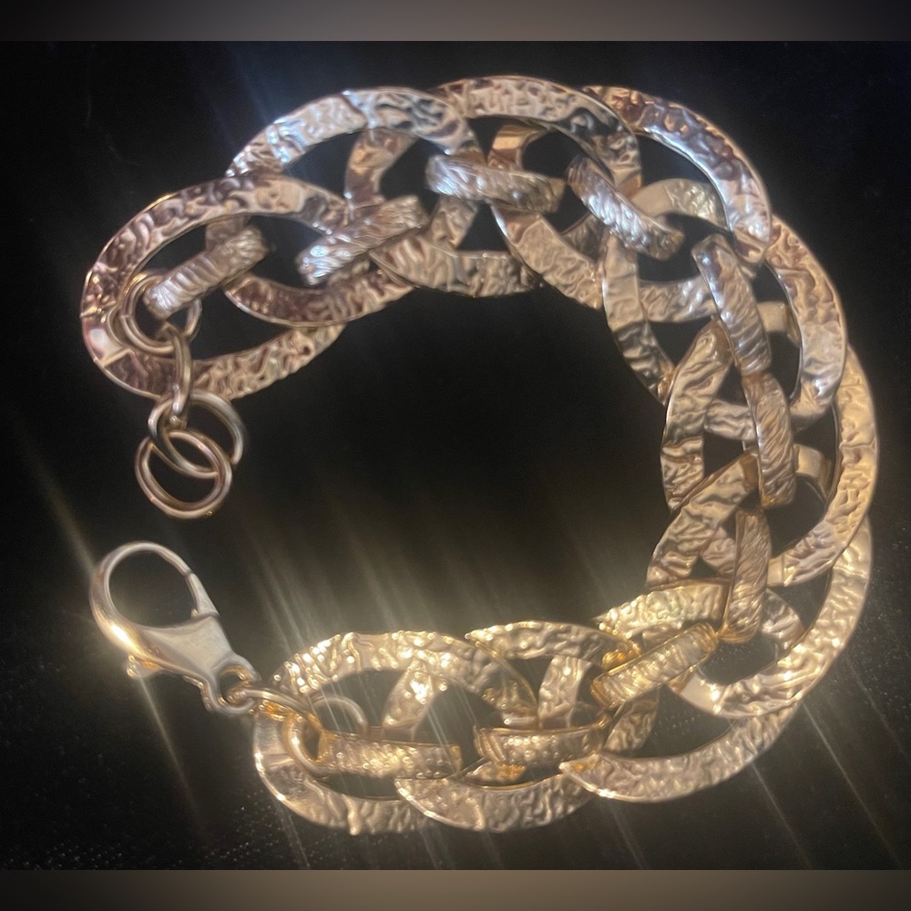 Vintage Bronzallure by Milor Italy 18K Gold Plated
7 3/4” Bracelet